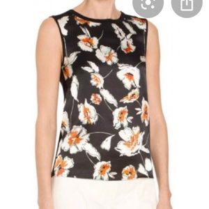 St. John silk sleeveless blouse